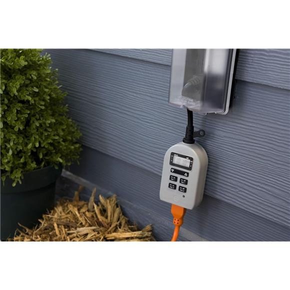 Plug-in Timer, 2 ON/Off Options, Weather-Resistant,  1 Pack, Single Outlet - Picture 5 of 7